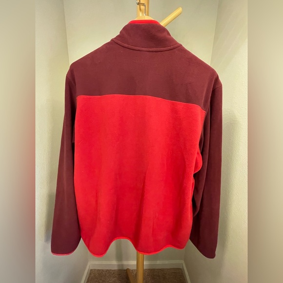 EDDIE BAUER - Red Fleece Pullover, Mens Size Large - Picture 2 of 7